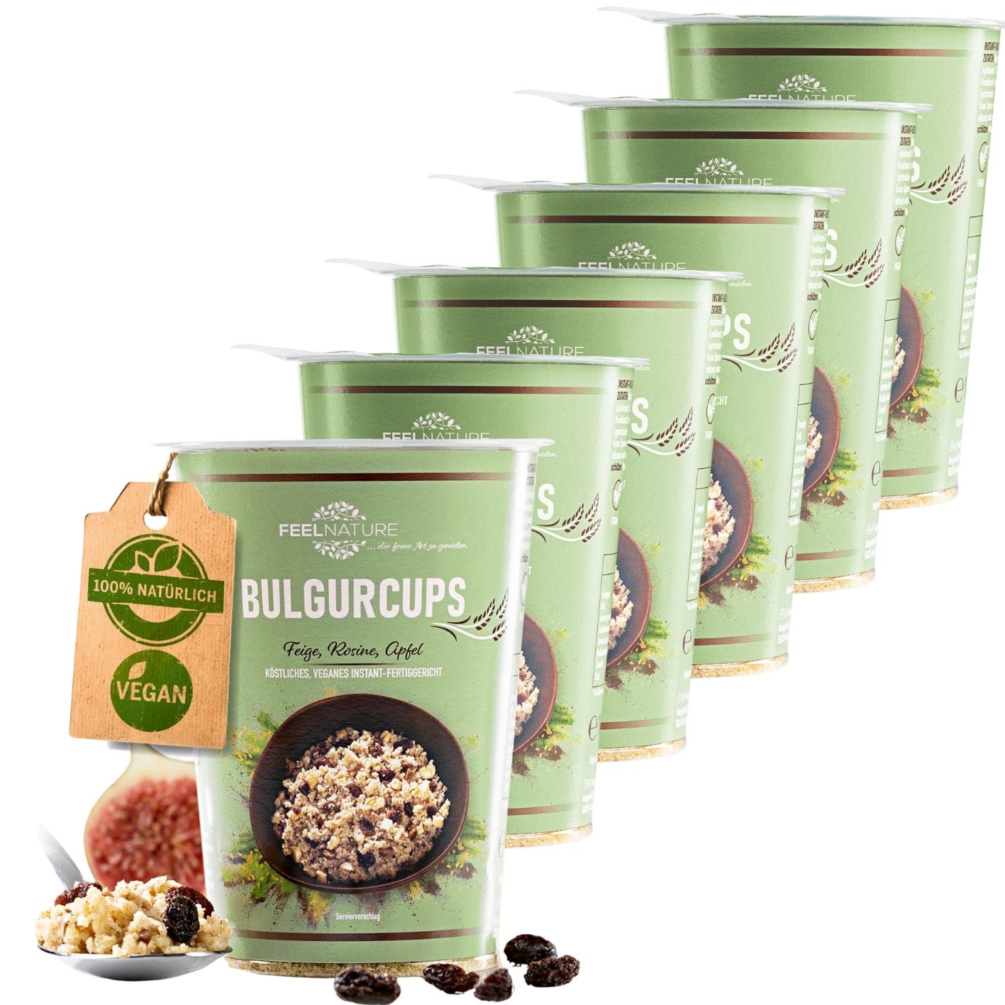 15312_01 Bulgurcups - 6x Subtropical - Feige, Rosine & Apfel – Bild 1