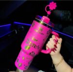 🔥40OZ Stitch Cup 1200ML 🥰 Straw Topper as Free Gift🎁 – Bild 5