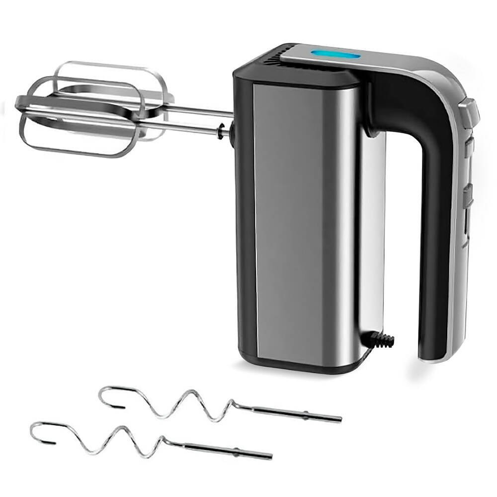 OBbYRToVxp Handmixer mit 800W Power / 5 Geschwindigkeiten / Robuster Edelstahl / Spülmaschinenfest / Stilvoll & Komfortabel / Mit Eject- und Turbotaste / Inkl. 2 Knethaken & 2 Rührbesen – Bild 1