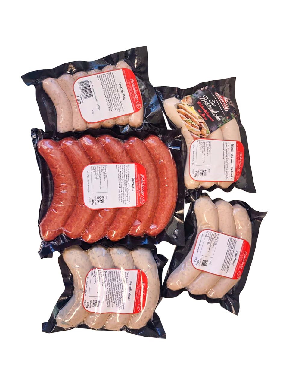 MEISTER'S Grillpaket Bratwurst, Käsewurst, Rauchwurst Debrecziner, BBQ Bratwurst ohne Darm, Weihnachtsmarkt-Grillwurst, Rostbratwurst im Lebensmittel Paket zum Grillen & Braten – Bild 2