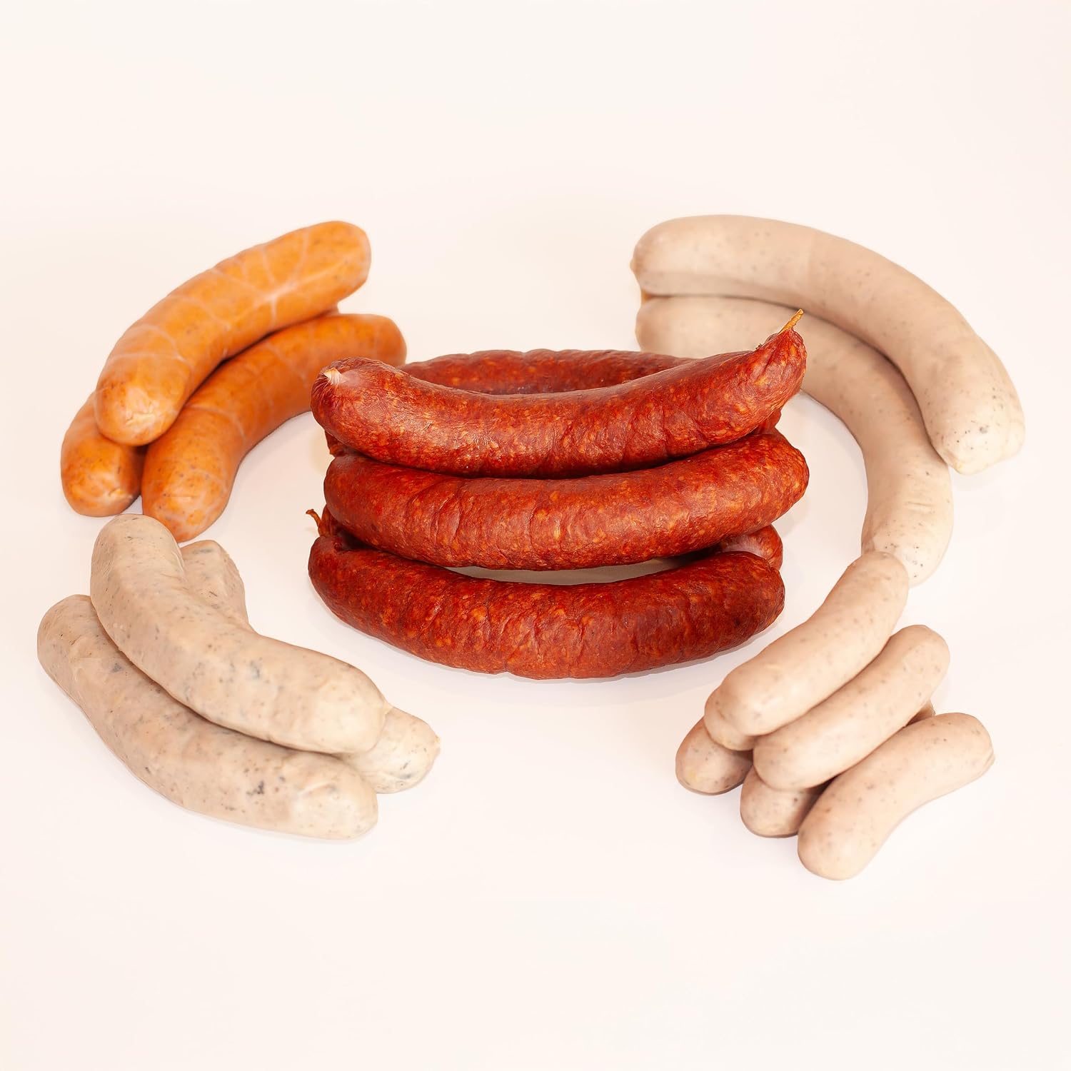 MEISTER'S Grillpaket Bratwurst, Käsewurst, Rauchwurst Debrecziner, BBQ Bratwurst ohne Darm, Weihnachtsmarkt-Grillwurst, Rostbratwurst im Lebensmittel Paket zum Grillen & Braten – Bild 4